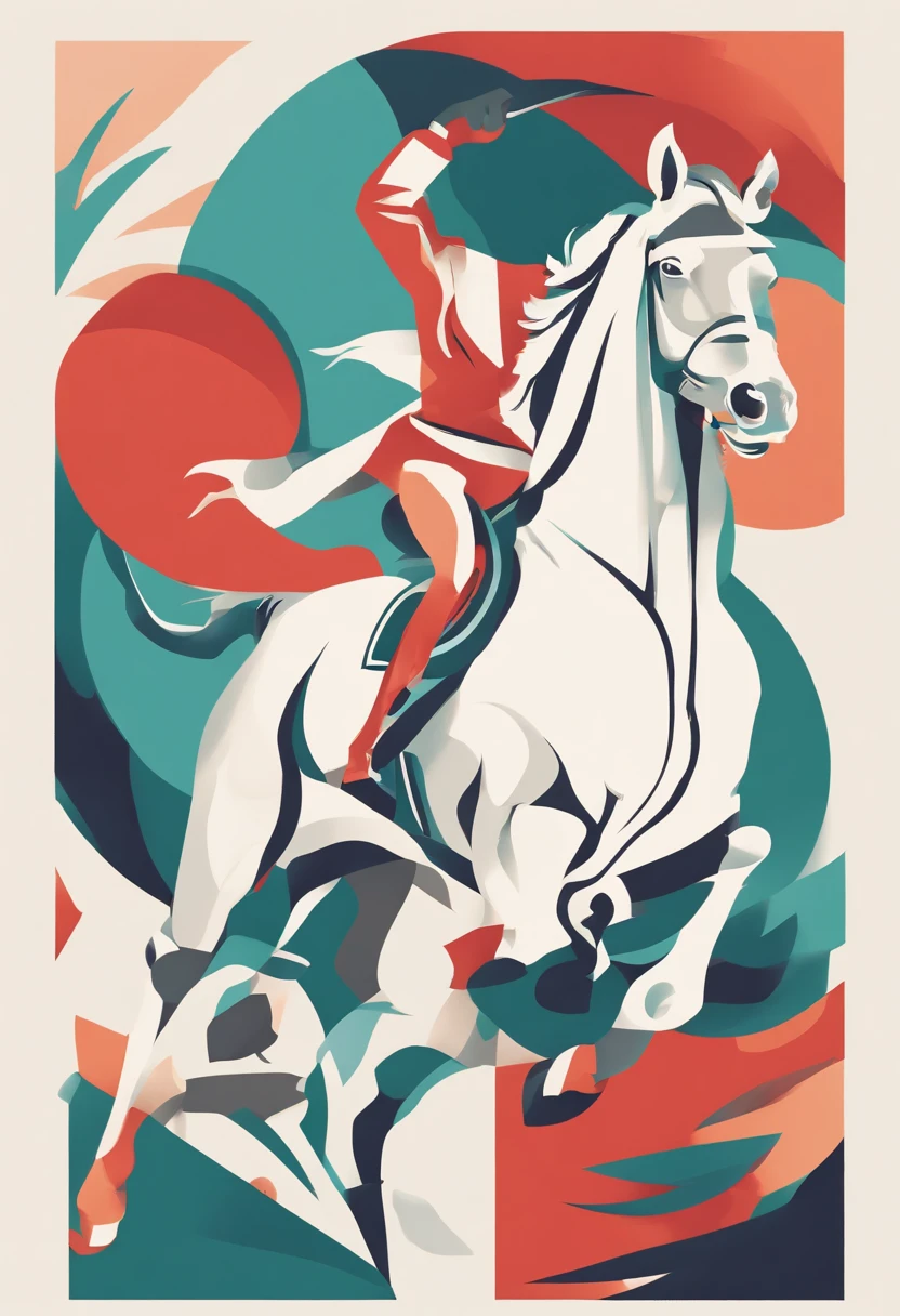 Horse racing、simple、Feeling of sprinting、Horizontal angle、Fashionable