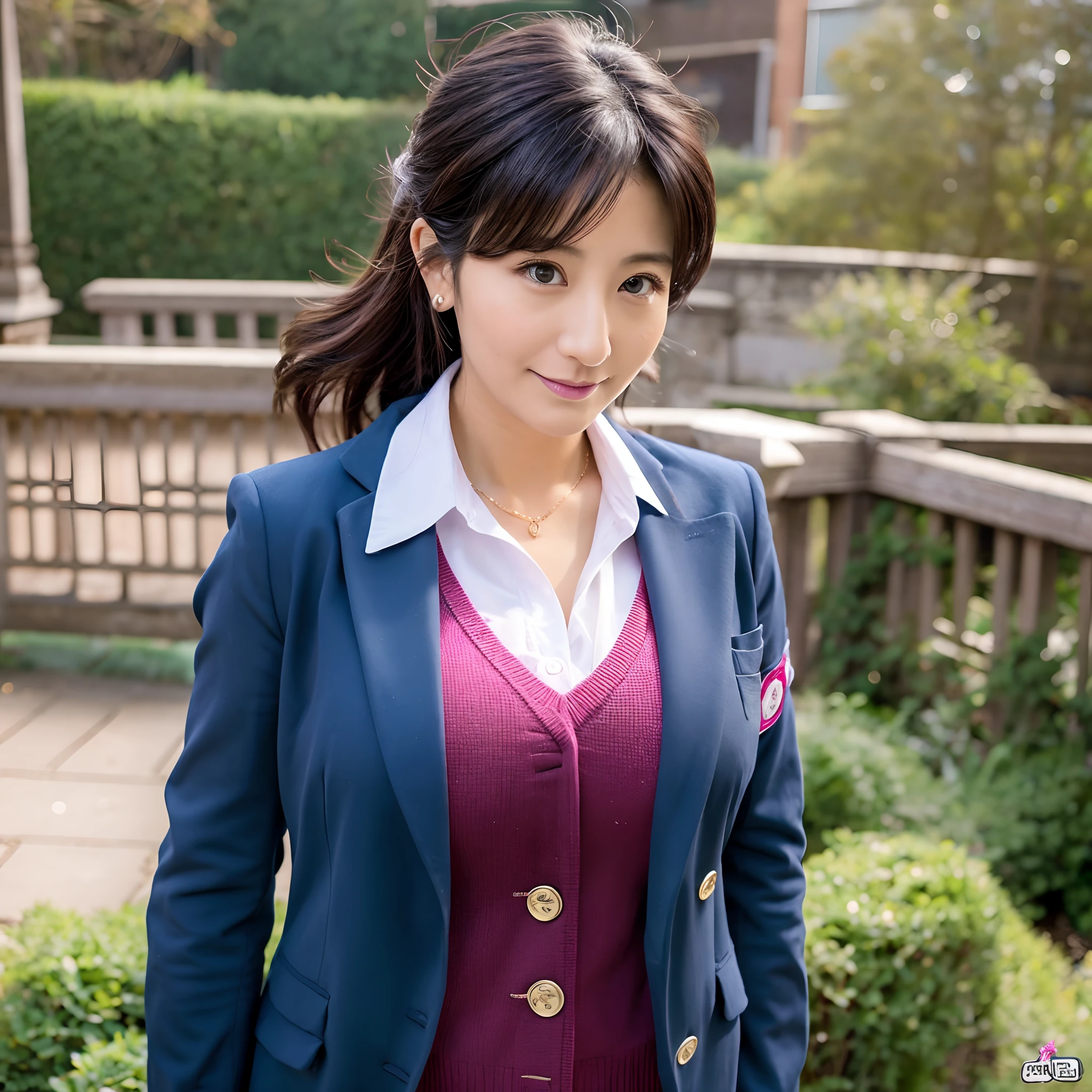 age 40s、A MILF、large boob、Saggy、blazers、School uniform
