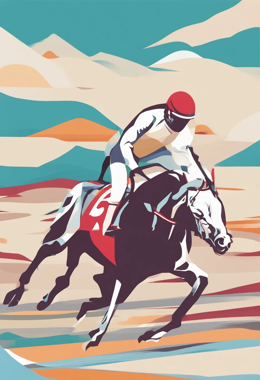 Horse racing、It features a simple、Feeling of sprinting、Horizontal angle、Fashionable、Ferrari、Delicate。