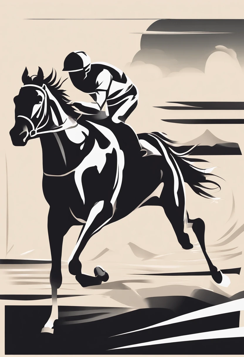 Horse racing、It features a simple、Feeling of sprinting、Horizontal angle、Fashionable、Ferrari、Delicate。、simple