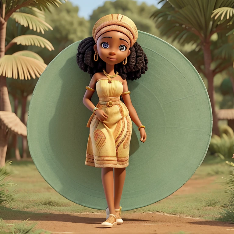 Femme Africaine en pagnes
