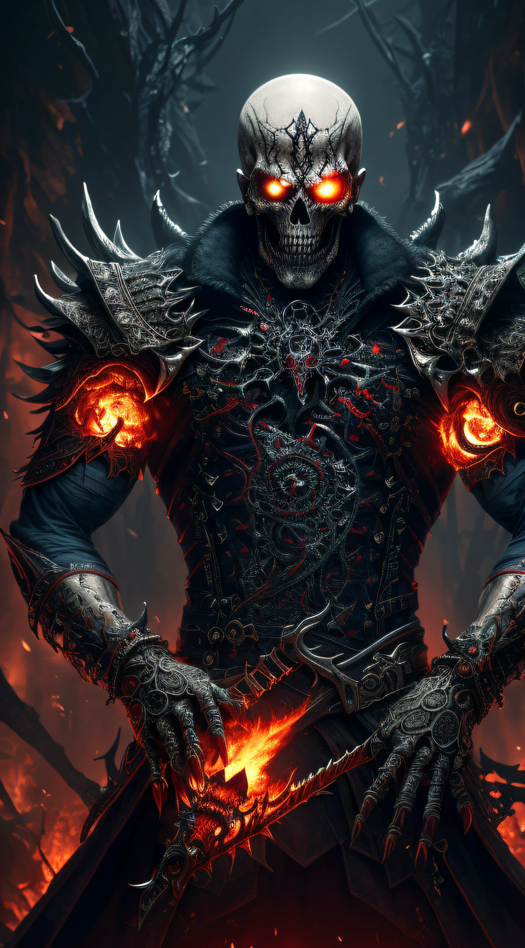 (extremely detailed 8k wallpaper), a medium shot shot of a terrifying, intricate, high detail, dramatic, 1:1 size necromancer