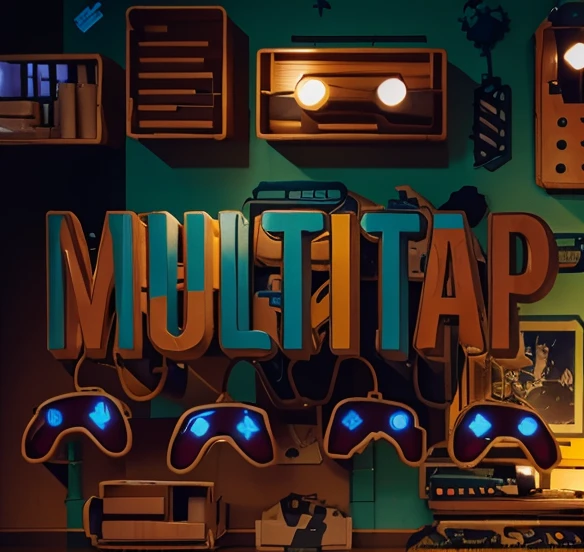 Desenho da palavra multitap
