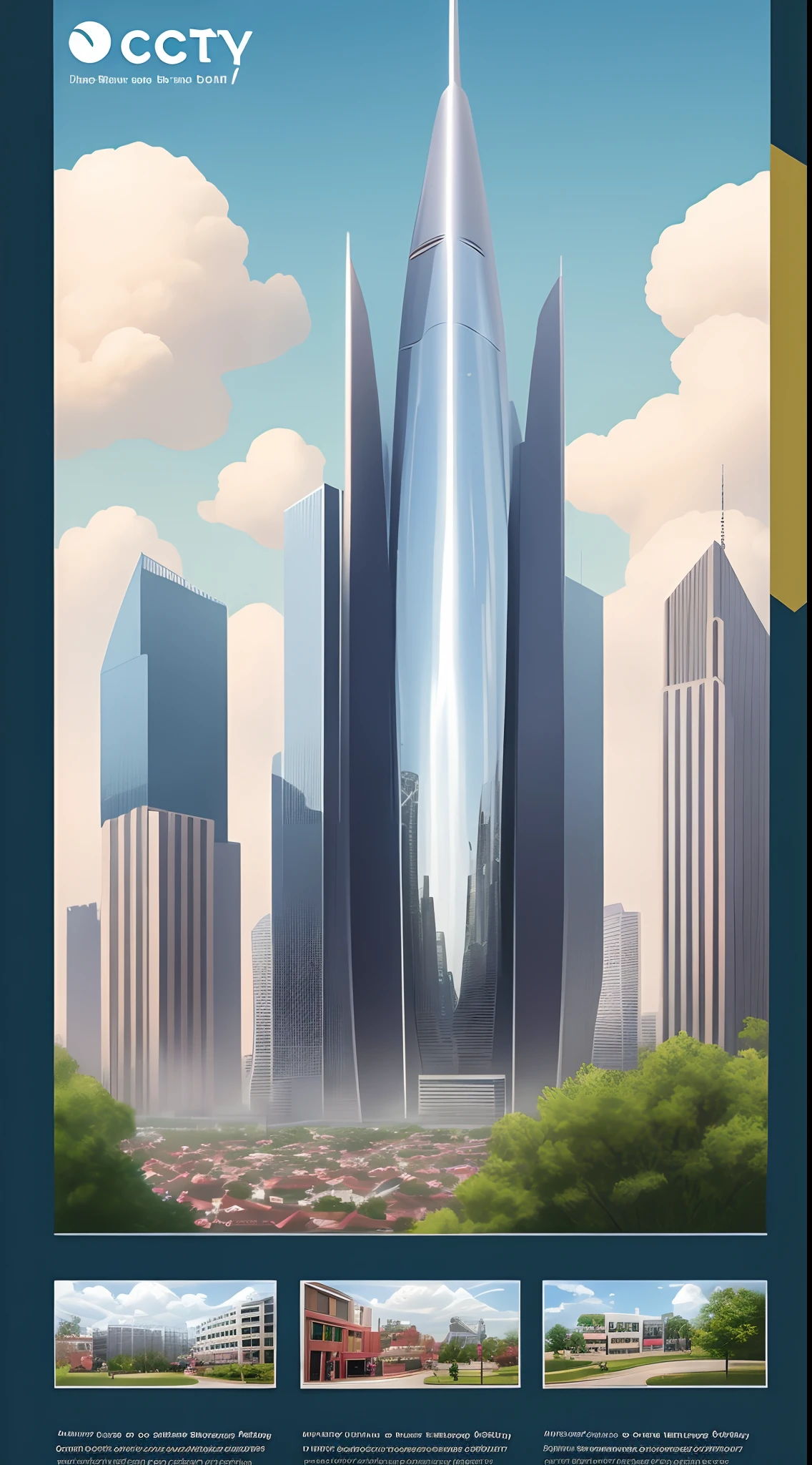 Design a brochure image for a fake city called “poot city” include elderly people and fart clouds.