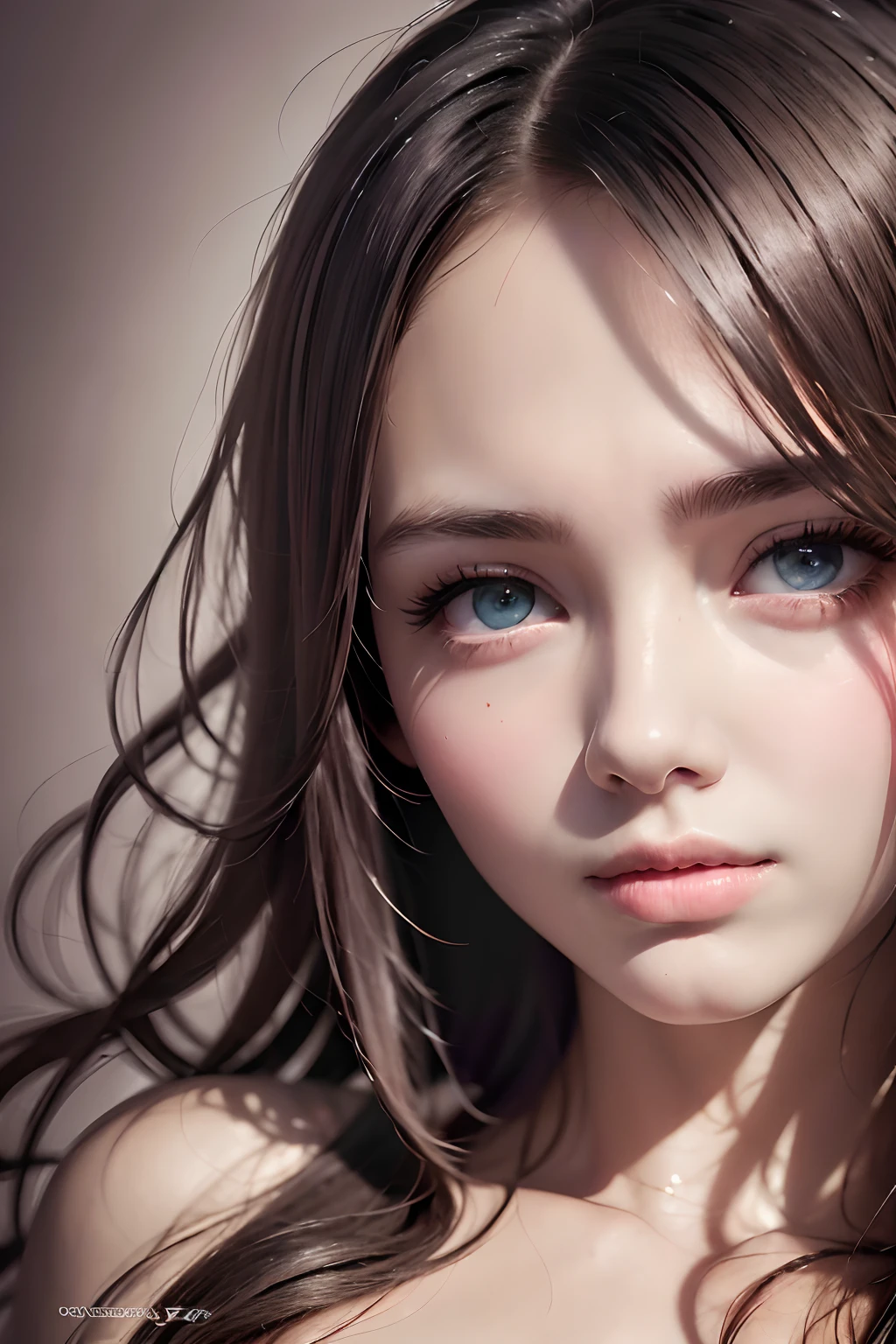 (Verism, chiaroscuro, cinematic lighting, drop shadow, UHD, masterpiece, anatomically correct, textured skin, super detail, high details, high quality, highres, best quality) 1 girl, beautiful detailed face, beautiful eyes, expressive hair, parted lips, the background is restaurent.