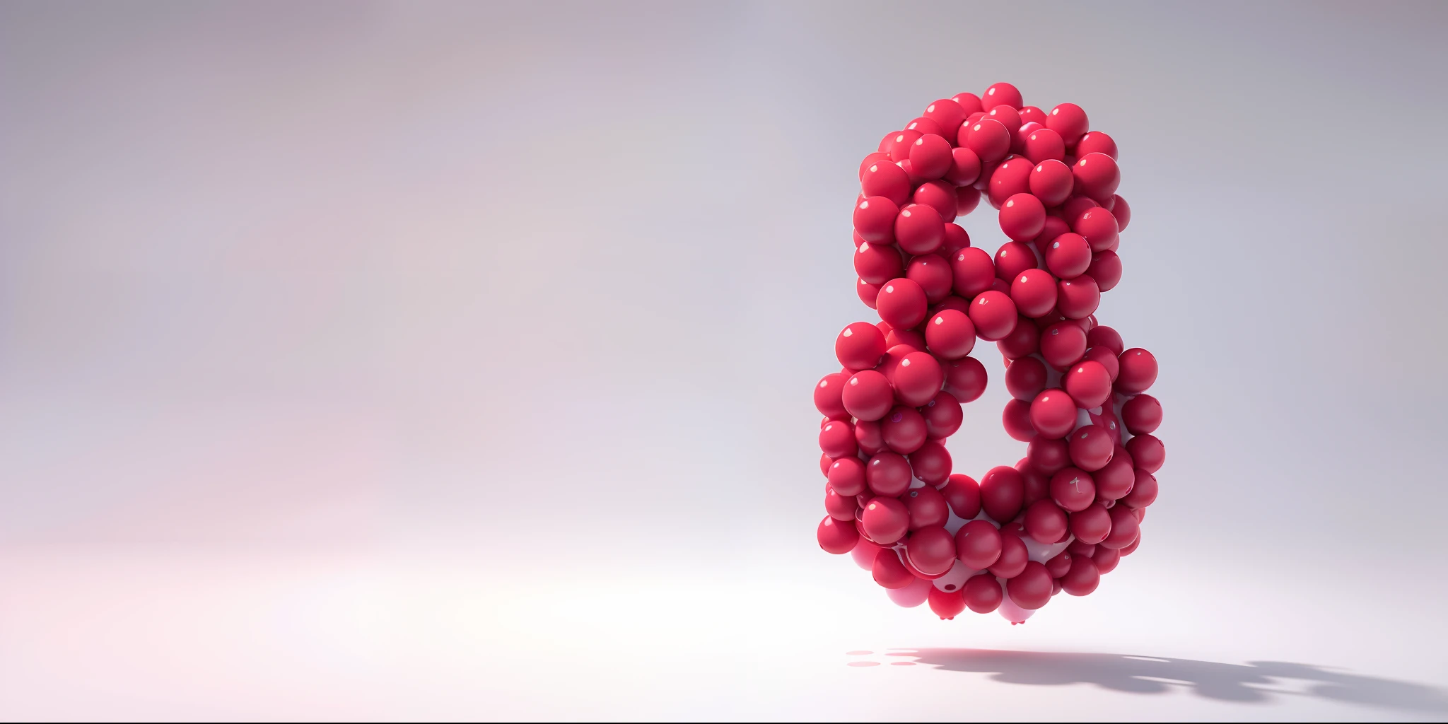 tmasterpiece,((Many red plastic smooth balls),((varying degrees of saturation)),Best quality at best,((simply white background, maximalist :1.3, concept-art,hyper realisitc)),(super detailing, 美丽的构图, rich colors vivid, Wide, softlighting),illusory engine,Render by Octane,cuteness render,a 3D render,Adobe Photoshop,8K,