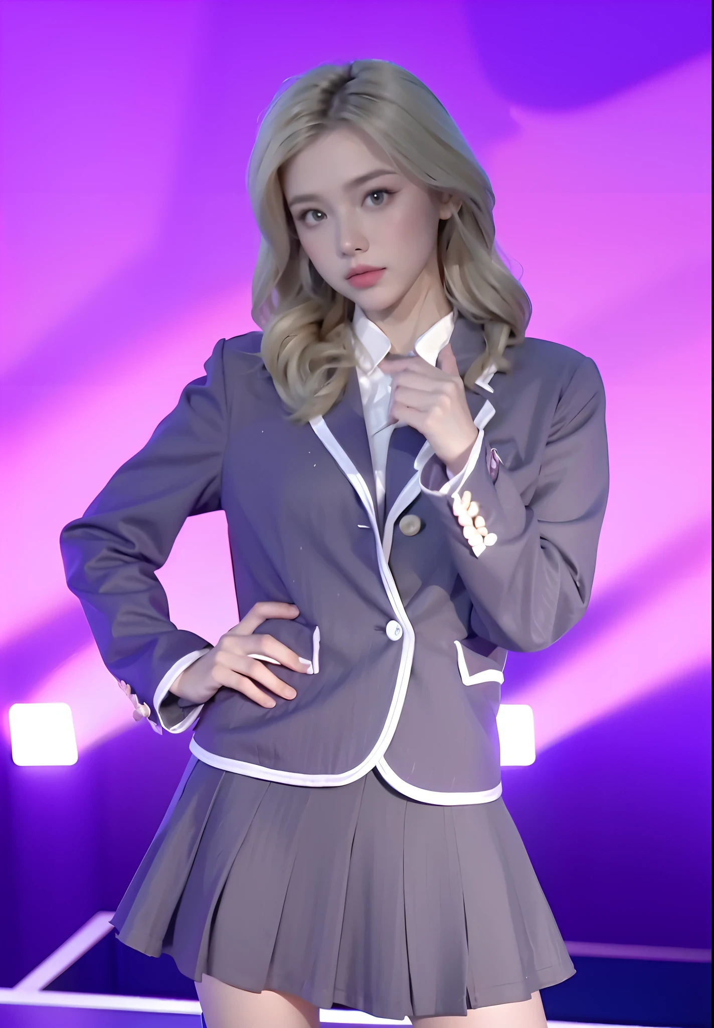 girl's blonde hair