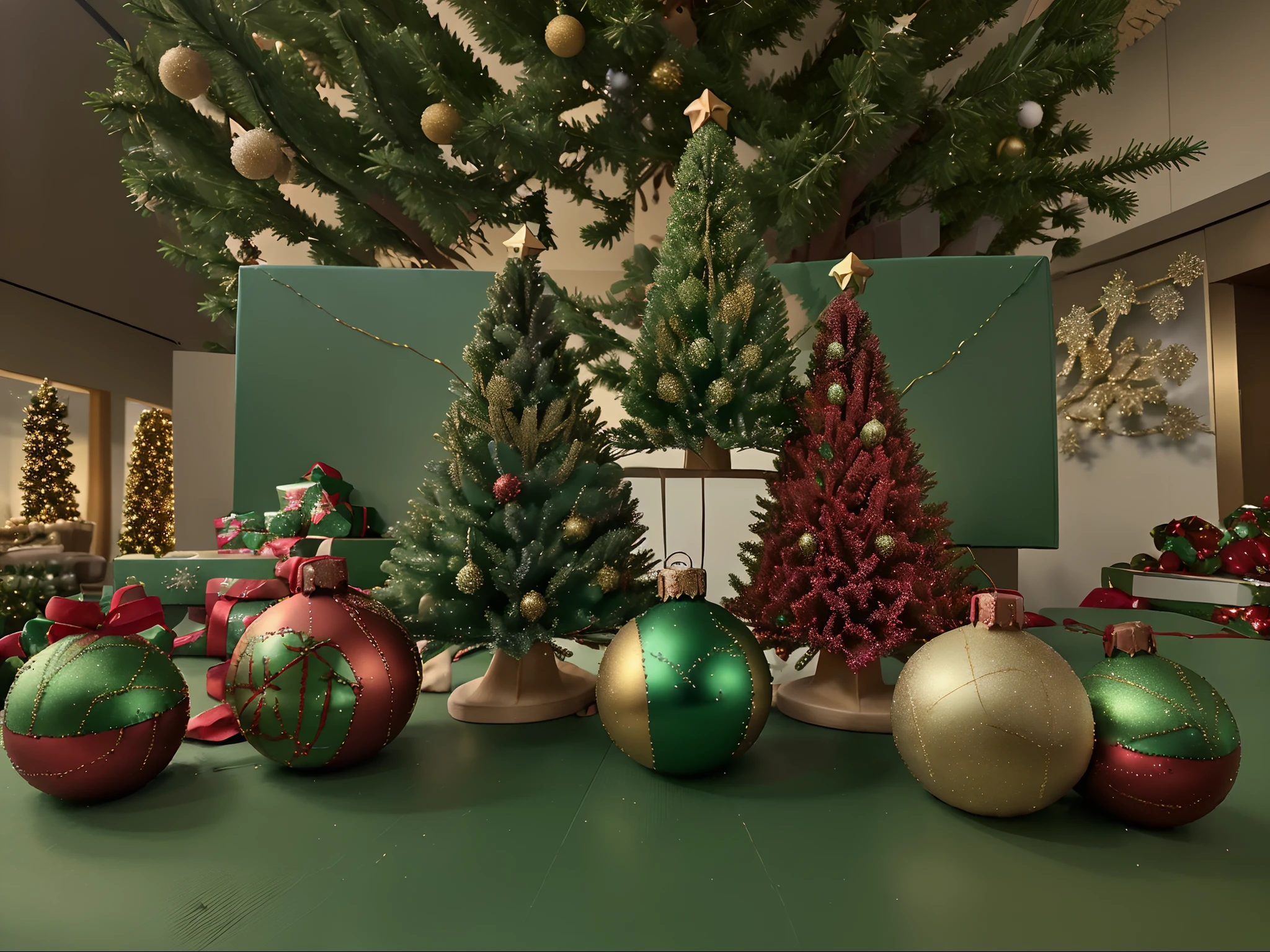 christmas, tree, decoration, holiday, xmas, celebration, pine, christmas tree, winter, decorations, ornament, green, gift, december, fir, ball, season, gold, festive, object, seasonal, star, branch, new, ornaments