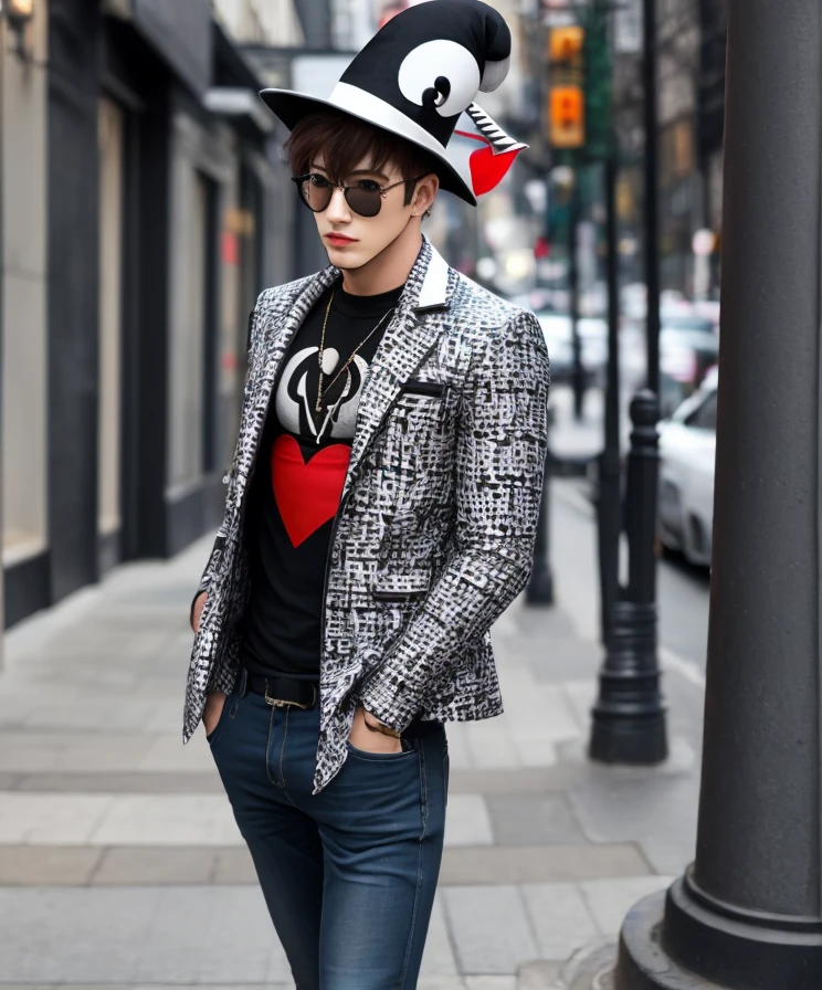 Harlequin guy fashion