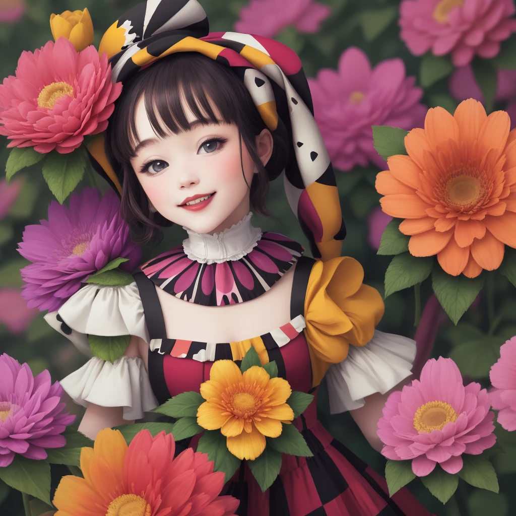 Harlequin flowers