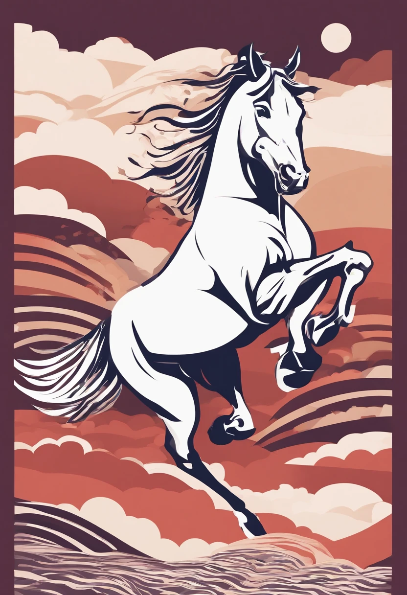 Running horses、It features a simple、Feeling of sprinting、Horizontal angle、Fashionable、Ferrari、Luxury、It features a simple、4Honpa、planar