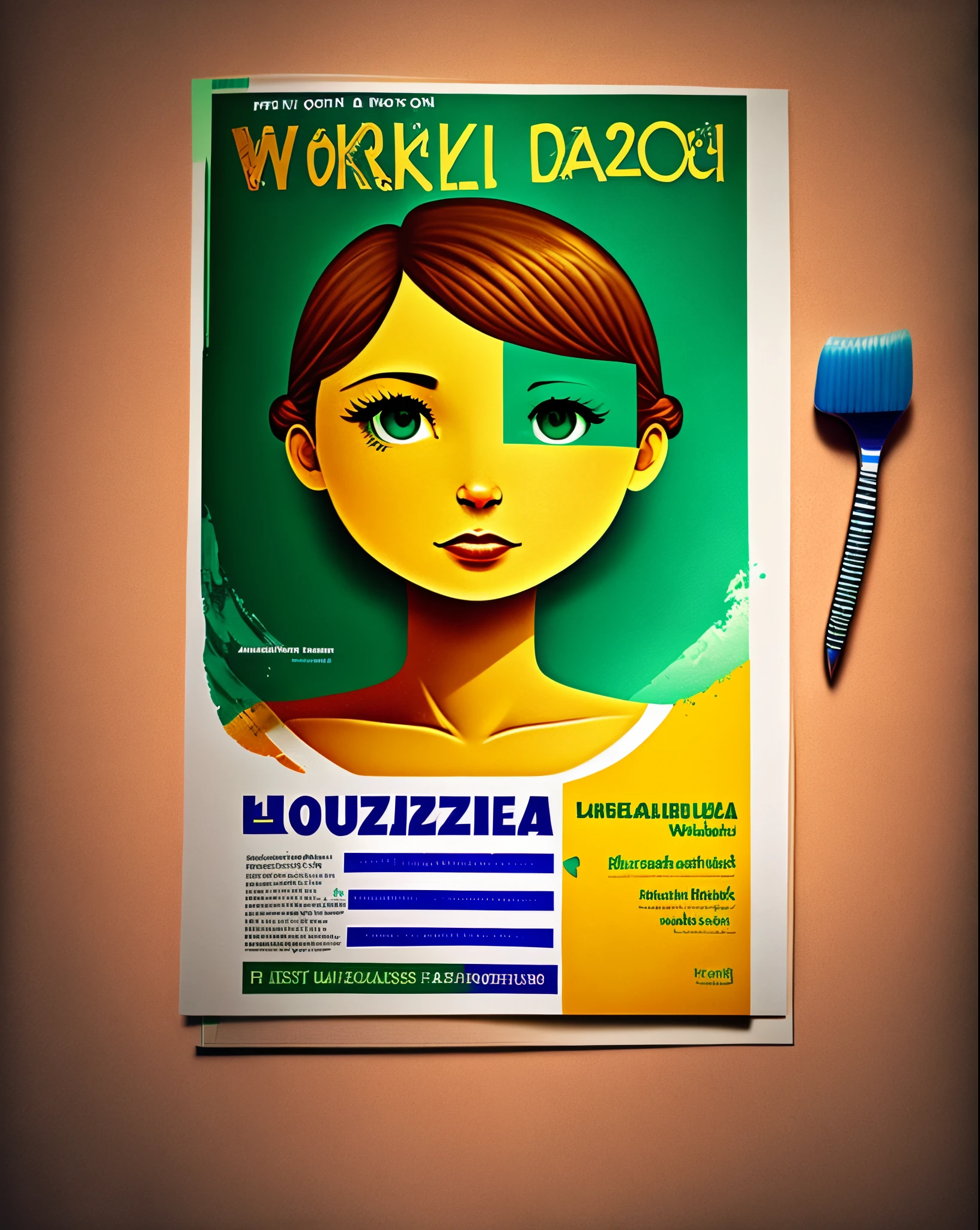 Make an image for an English for Brazilians workbook.