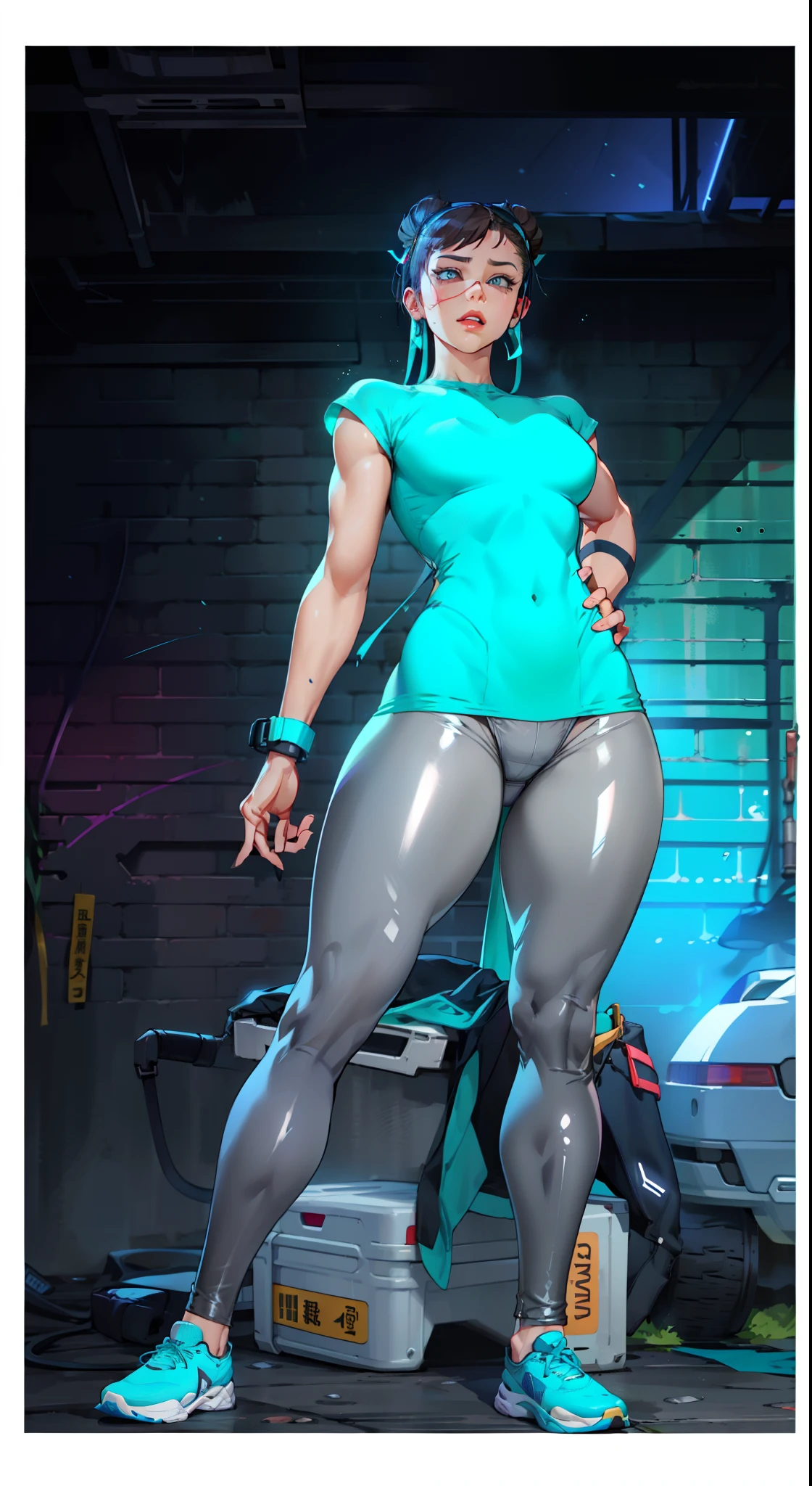 SF6 Chun-Li face, compression shirt, deadass_dutchess hips, talfetish, panties, formfitting tight, tshirtandleggingsfetish, Intergluteal cleft, interglutealcleft, grey leggings, buttcrack, asscrack, hipline pantyline, skintight, ass, booty, butt, azz, wedgie, latex, under, armour, compression iso chill shirt diaper puffy jacket Erika Elfwencrona hipdip too tighter and tightness