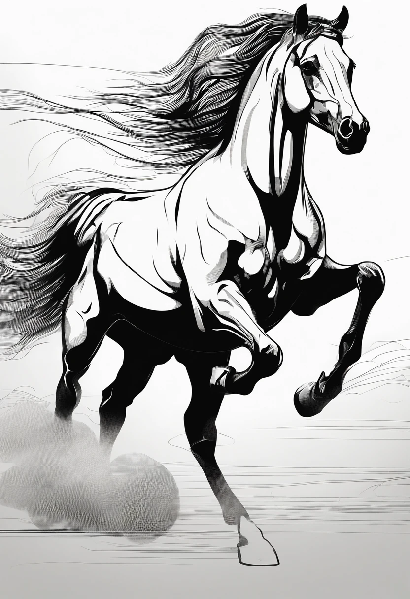 Running horses、One Horse