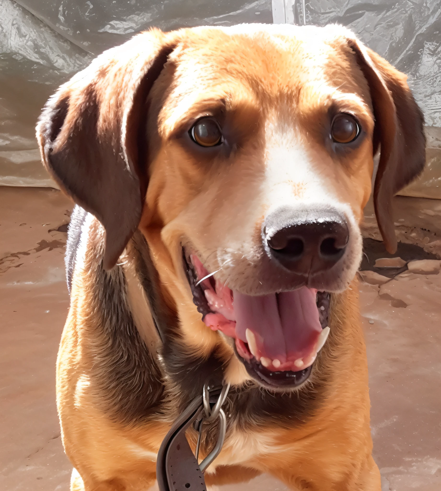 Happy birthday to a happy dog, 4K HD resolution, imagem de alta qualidade, imagem premiada, imagem da National Geographic com fundo granulado, imagem premiada, imagem premiada, hiper-realista, alta resolução, muito detalhada, imagem premiada, muito detalhada, Qualidade HD