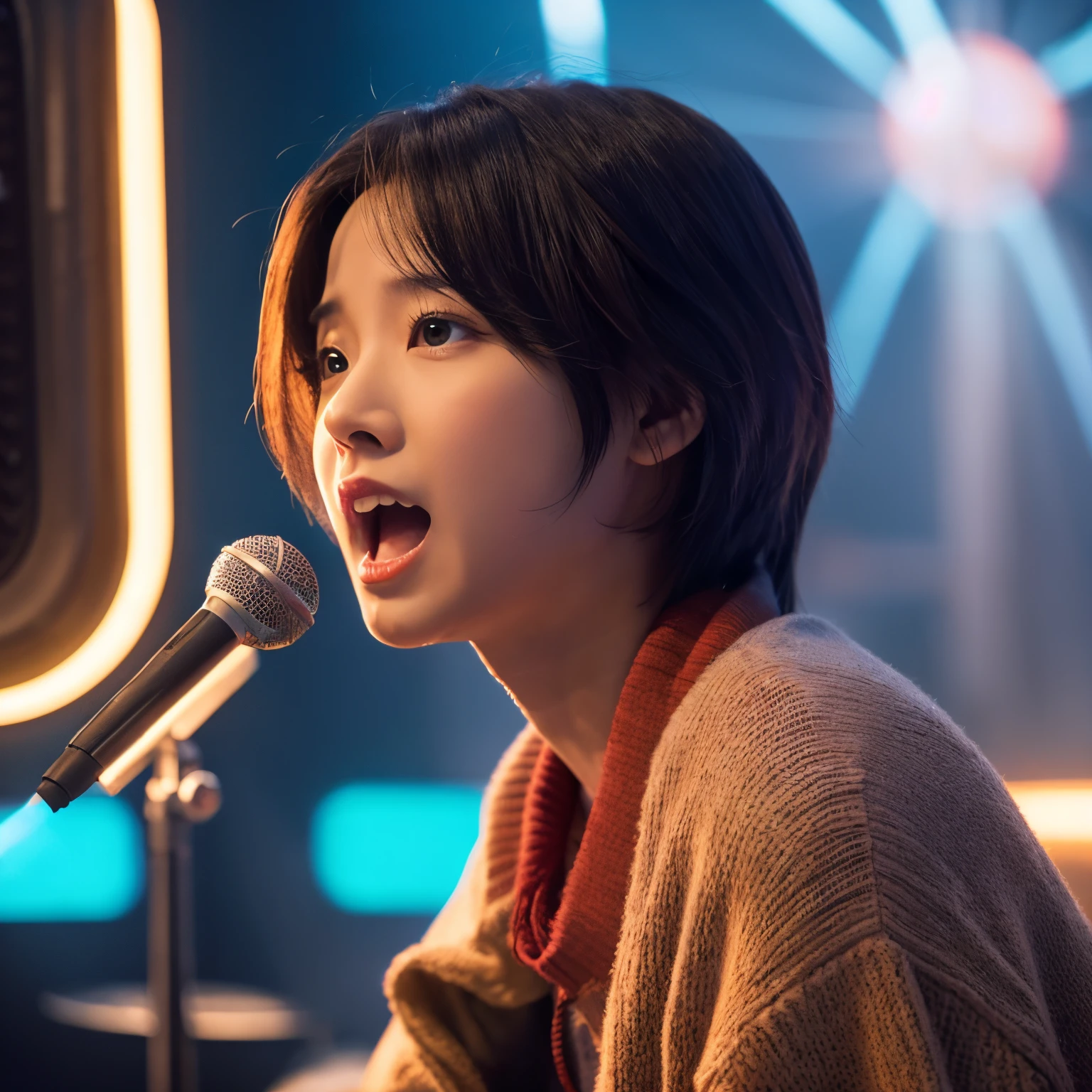 singing male character