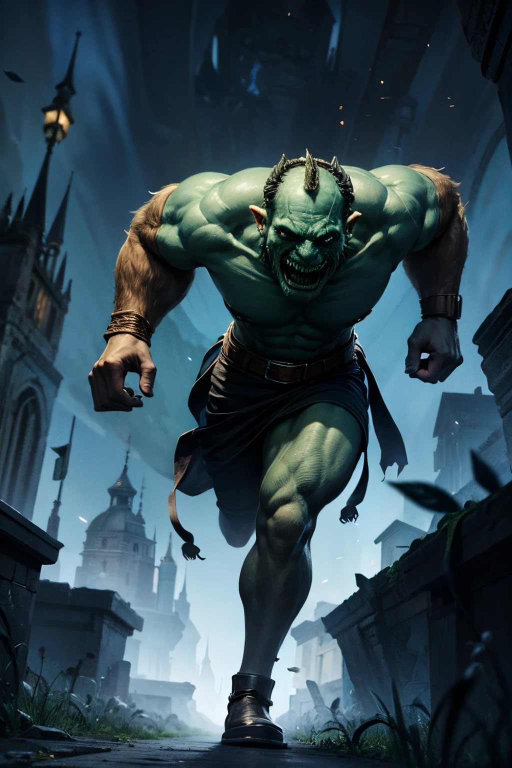 "dark orc runs to the castle" Ozgard