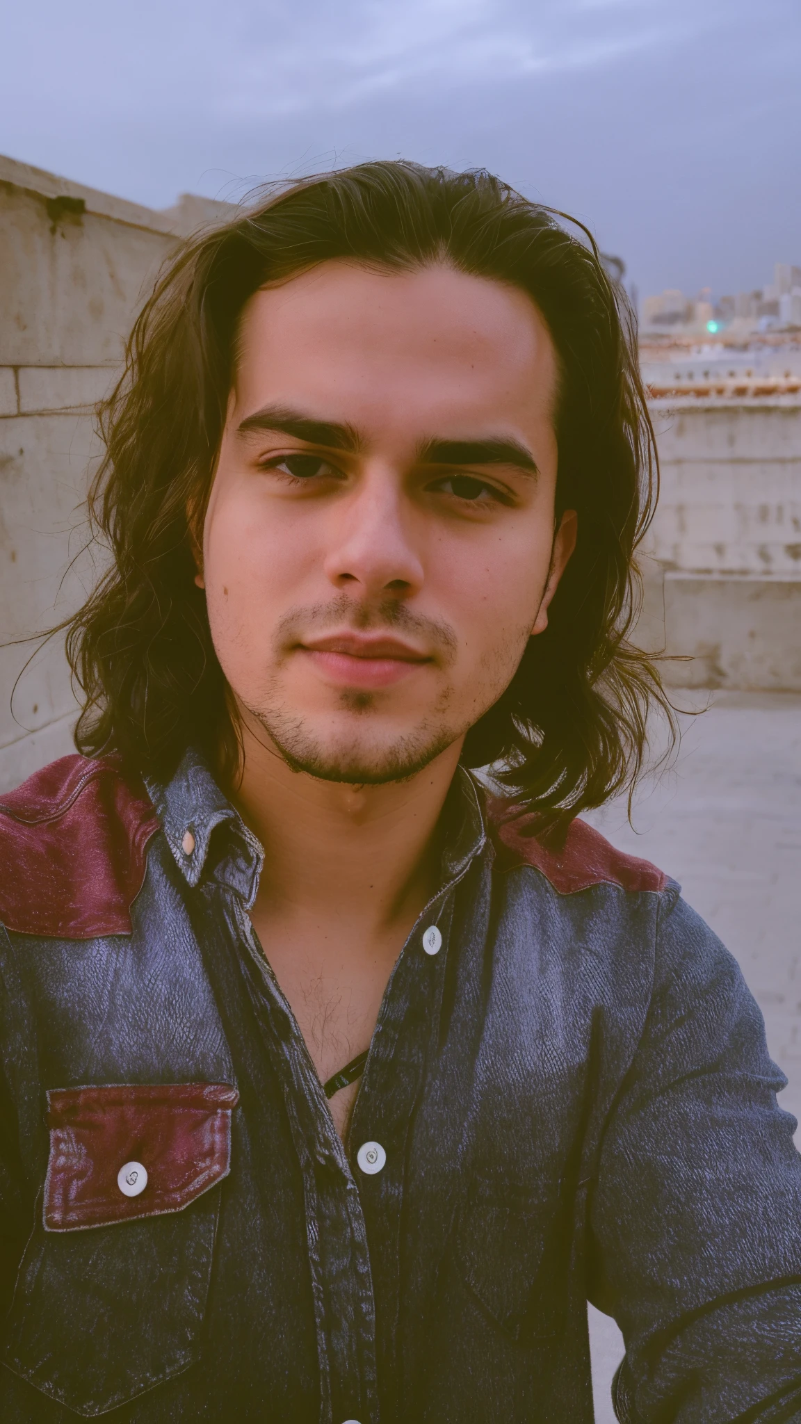 RAW photo, portrait of 25 year old man in casual clothes, night, city street, (high resolution skin:1.2), 8k uhd, DSLR, soft lighting, high quality, film grain, Fujifilm XT3, very realistic skin,