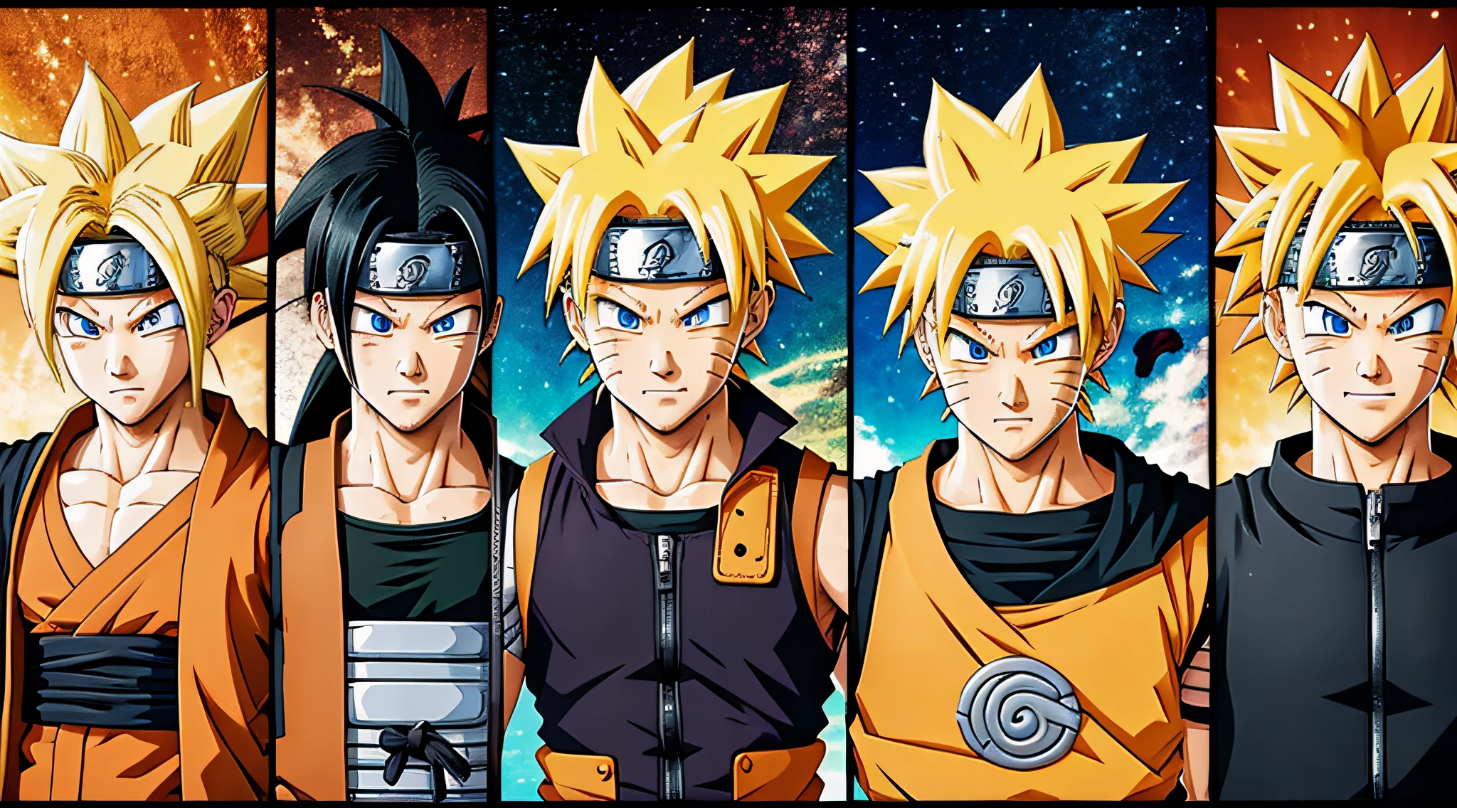 Naruto, dragonball z style