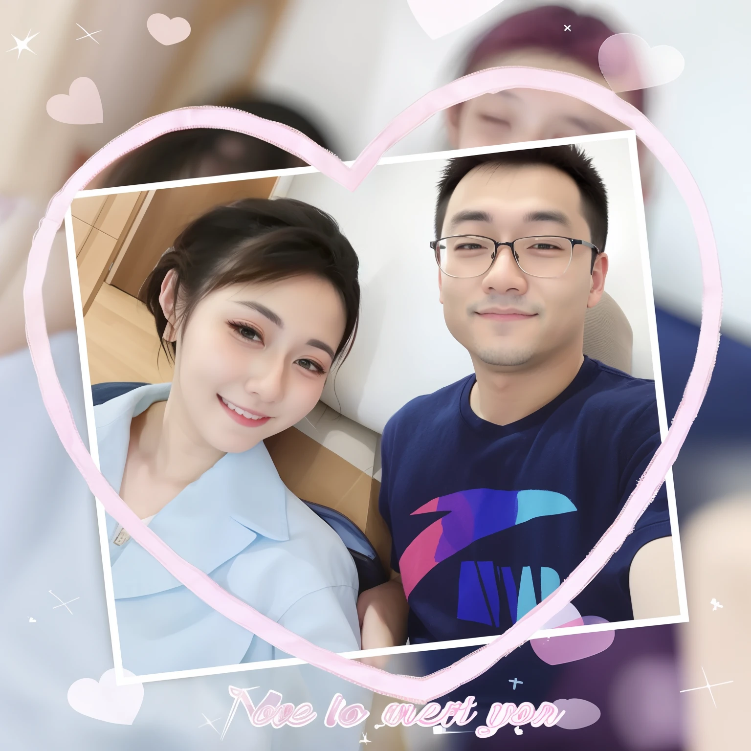 love heart，couple，Picture，anime