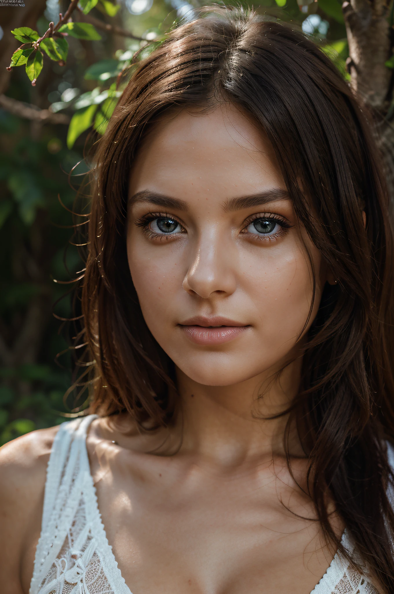 8k vibrant photograph of woman in nature, ultra detail, finely detailed, dramatic light, finely detailed beautiful eyes, detailed skin, depth of field