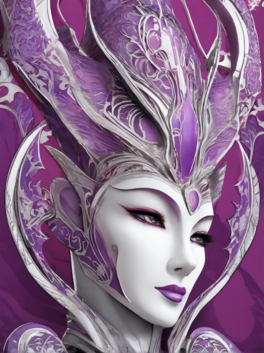 [ Amazing | astounding | delicated ]Ultraman costume close-up，Purple Ultraman Tiga Color Color。[dot paper effect]