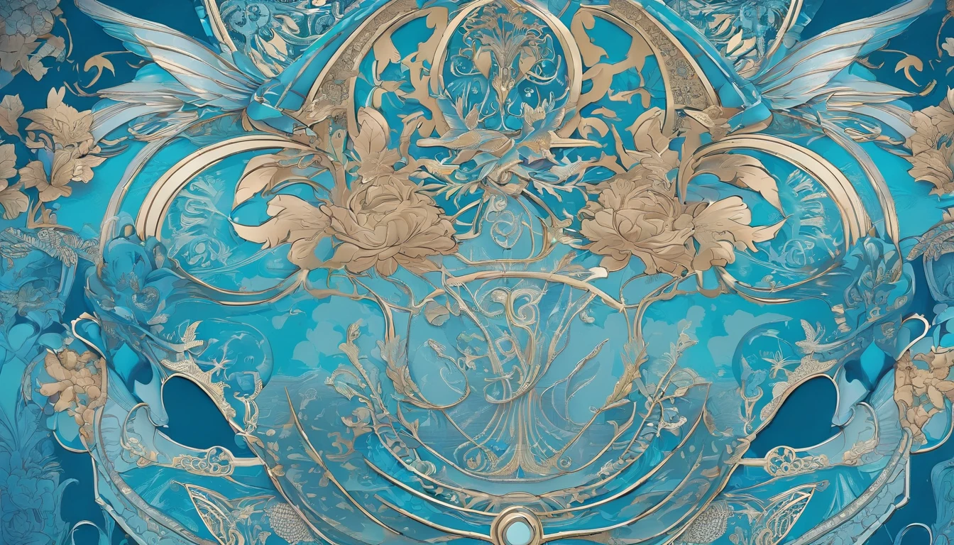 [ Amazing | astounding | delicated ]Ultraman costume close-up，Blue and cyan Ultraman Tiga color matching。[dot paper effect]