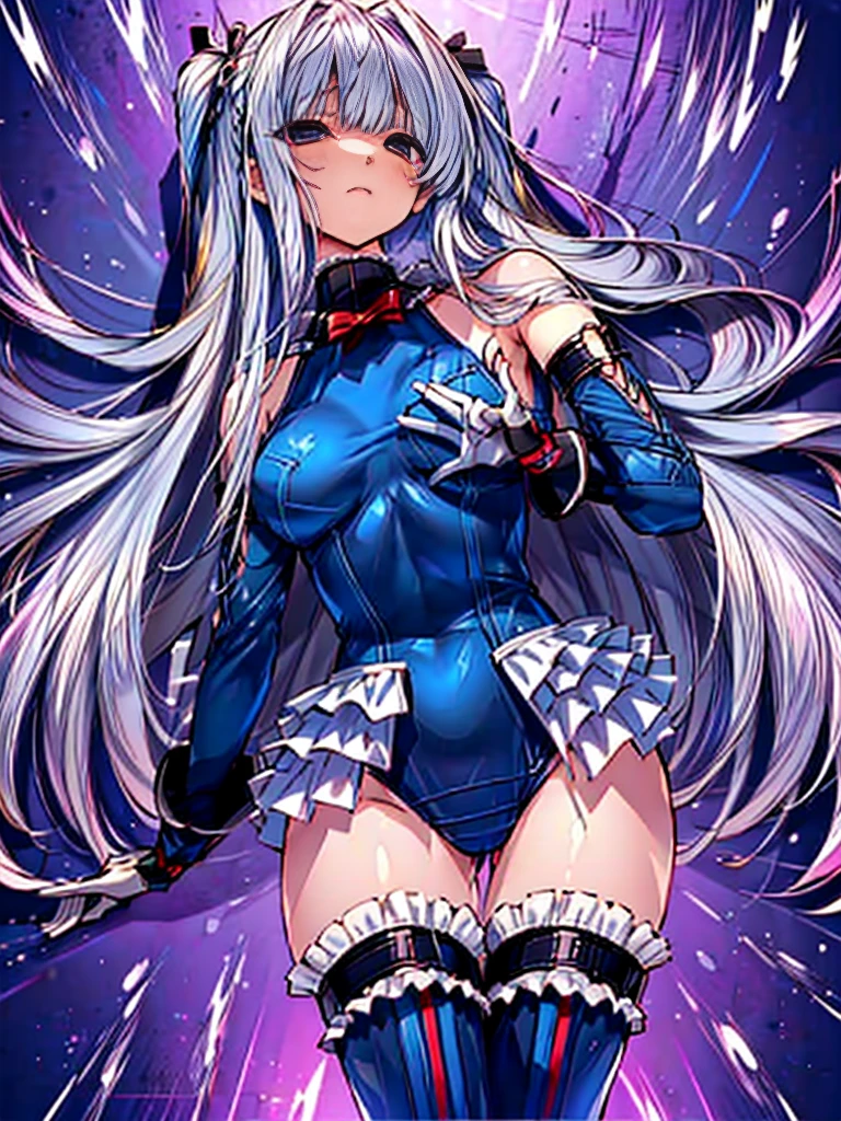 (1girl in：1.2, ( (digital) ( (Dark passages inside the base are also reproduced in detail.:1.4), medium breasts, (fril swimsuit, thighs thighs thighs thighs, Detached sleeves)) , Best Quality, marierose,、Hypnorola
Eyes in the sky、1girl in,Emotionless facial expressions,
