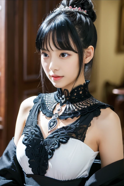 1girl in,huge-breasted, Black hair, High quality, ultra-detailliert, masutepiece, Realistic
2 girls,huge-breasted, Black hair, High quality, ultra-detailliert, masutepiece, Realistic