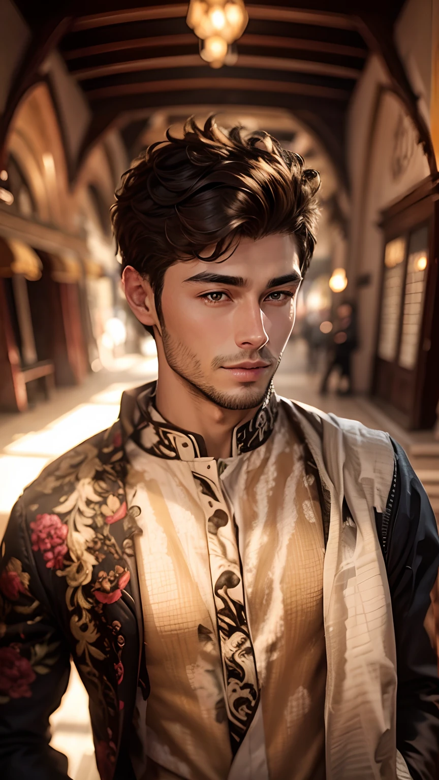 Handsome, real face
