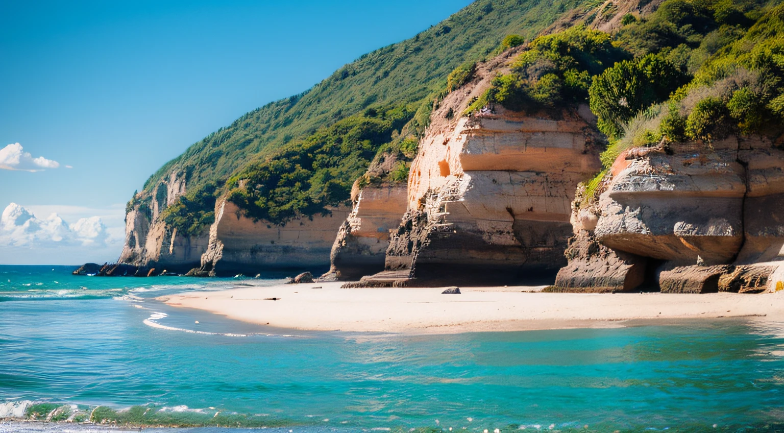 Colorful, beach, in the day