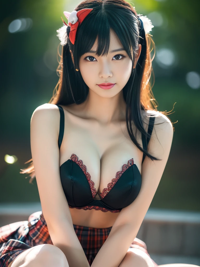 (8K,looking at away, Raw photo, Best Quality, masutepiece:1.2), (Realistic, Photorealsitic:1.37),1girl in, Professional Lighting, Photon mapping, Radio City, Raw photo、(Photorealsitic:1.4)、Octane number renderin、Complex 3D rendering ultra detail, Studio Soft Light, Rim Lights, vibrant detail, super detailing, realistic skin textures, Detail Face, Beautiful detail eyes, Very detailed CG Unity 16k wallpaper, make - up, (detailedbackground:1.2),Colossal tits、(cleavage of the breast)、Best Quality, 超A high resolution, masutepiece, 1girl in, 20yr old, Black hair、cute face、Highly detailed facial and skin texture、A detailed eye、二重まぶた、open the legs widely、Raise one leg、cat ear、Show armpits、large full breasts、(((fullnude)))、teats、pubick hair、Knives、((Bloody))、yandere、devilishness、nightmarish、Night city、banya、succubus、demonic wings、Cosplay