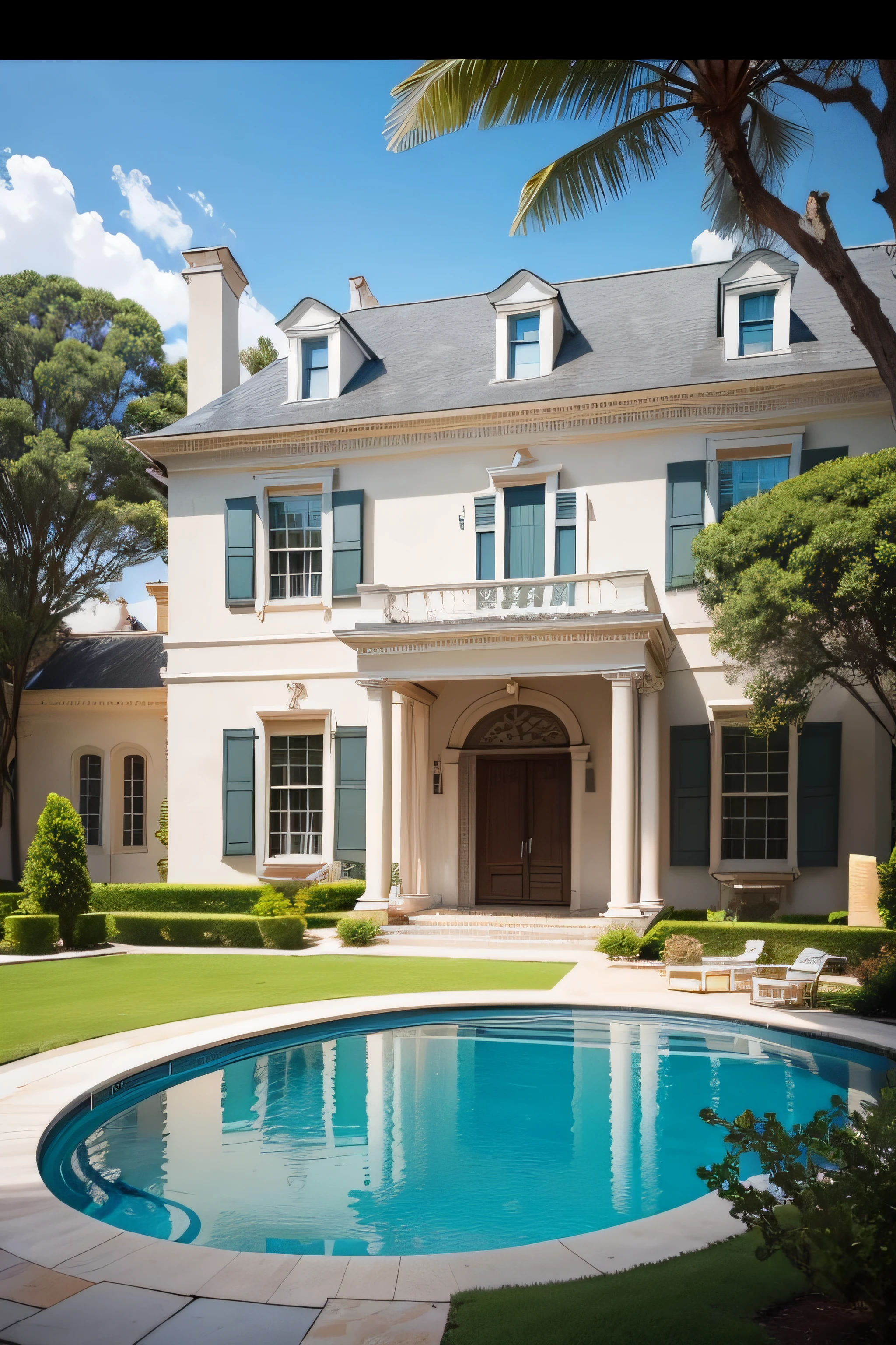 mansion with pool for sale