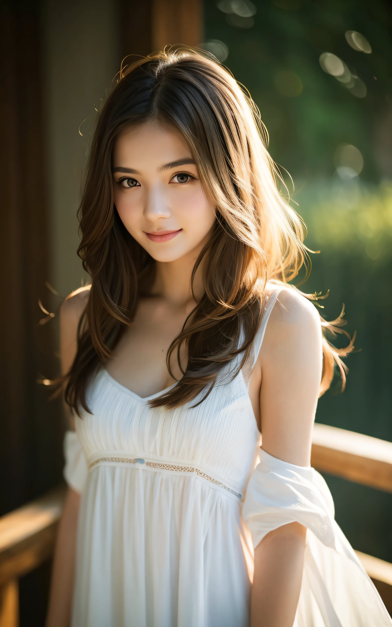 (Random Nationality):1.5, masterpiece, Highest quality, 8K, 20th Generation, (Large Breasts:1.2), cute, alone, sad, close, cute, Girlish, Delicate girl, Pure beauty, RAW Photos, Professional photography, Portraiture, Soft Light, Professional Lighting, Backlight, Upper Body, avert your eyes, Sophisticated, Film Grain, (Eyes and facial details:1.0), Beautiful straight hair, Hair swaying in the wind, Silk blouse, Random hairstyle