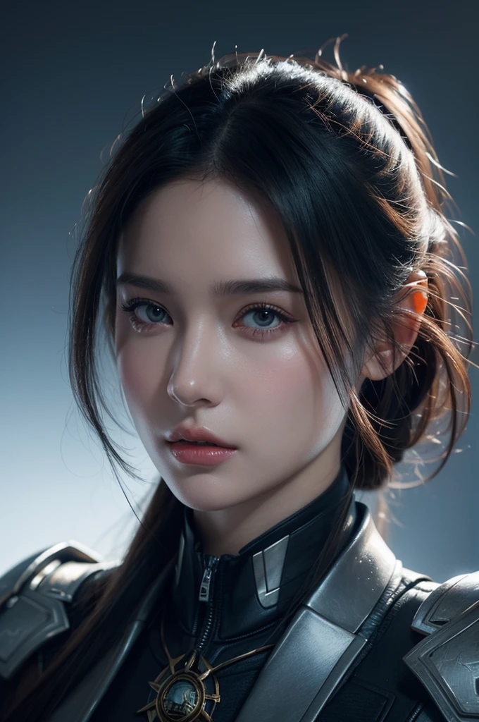Beautiful caucasian girl, ciberpunk, Portrait, Highly detailed, Digital Painting, Trending on ArtStation, Concept art, sharp-focus, illustartion, Artgerm Artists, Greg Rutkowski and Magali Villeneuve