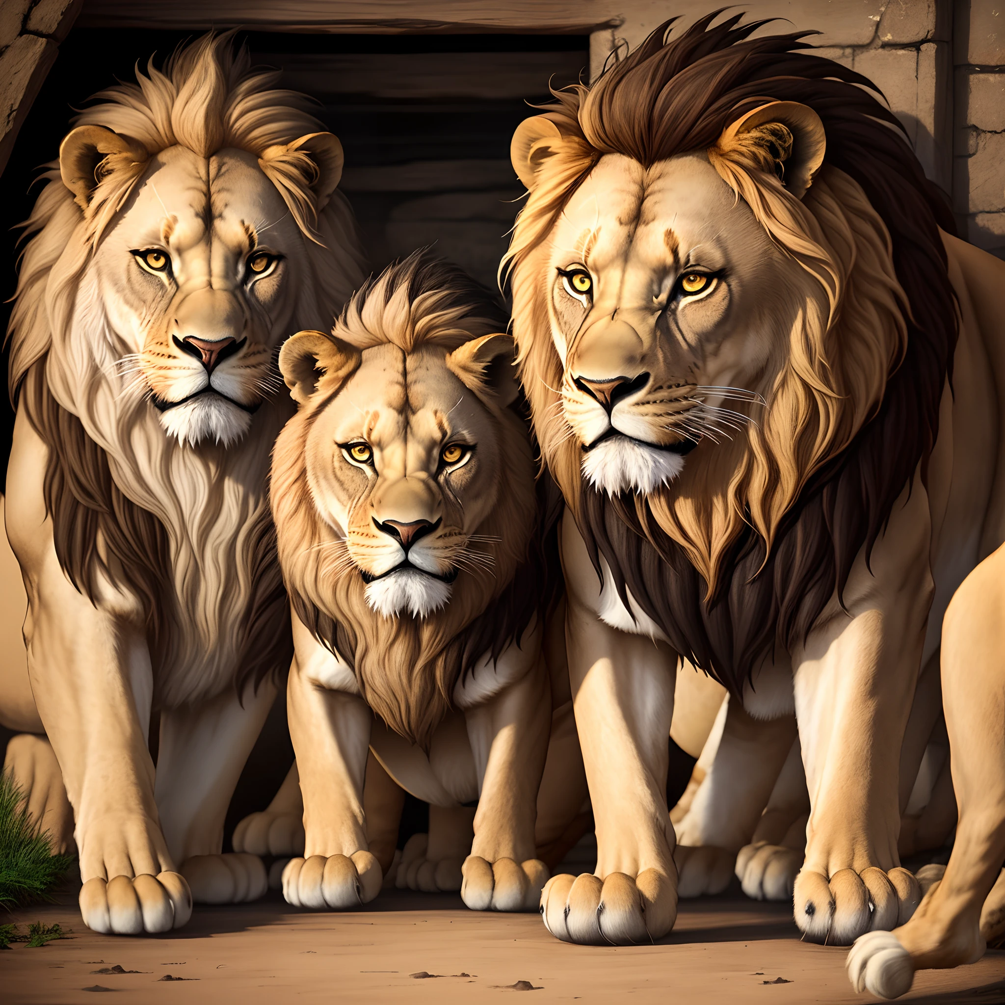 Imagine a lion in the lion's den