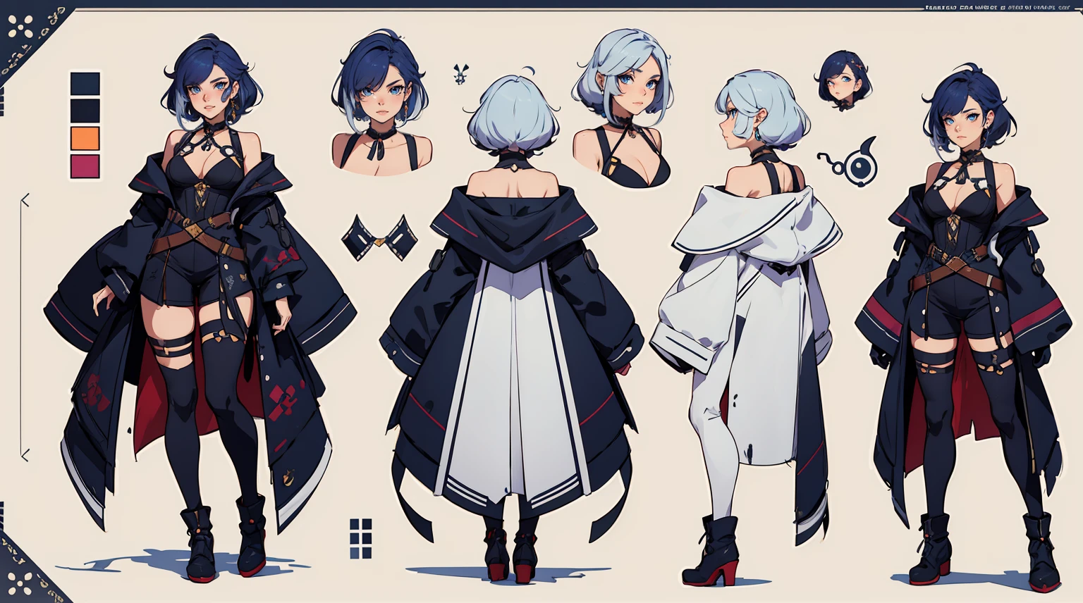 Female original character reference sheet adoptable,