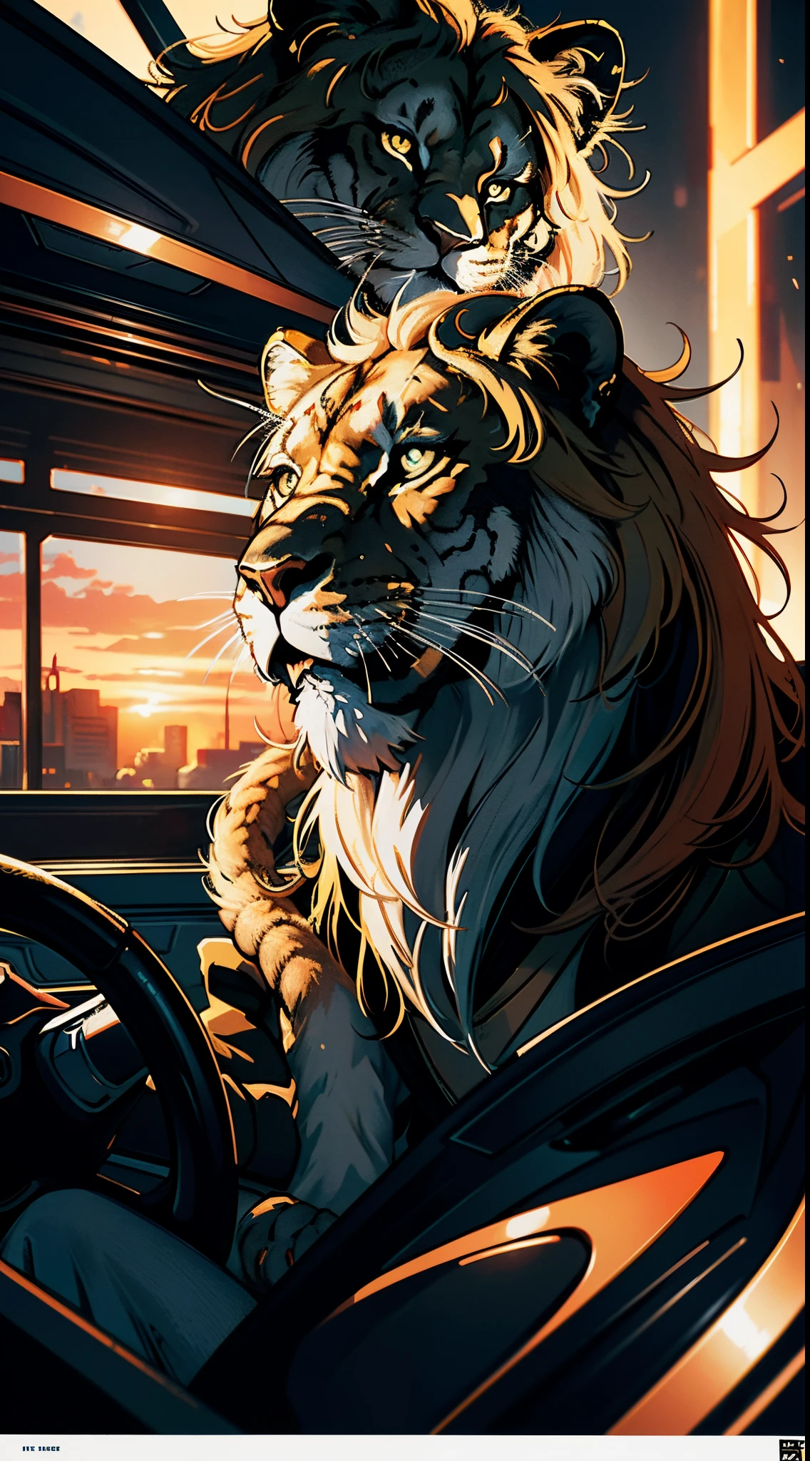 Illustrate an Scene We triumph over challenges represented as lions and serpents, revealing the victory that comes from trust in the Almighty, 8k, hyper realistic, vibrant colors, Comic Book Art.