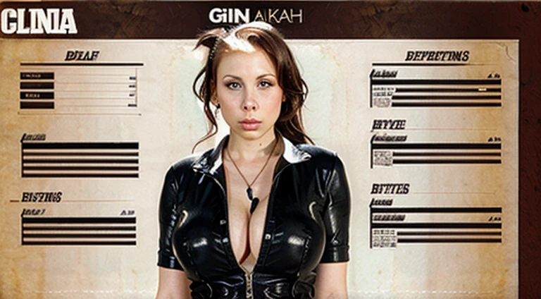 Gianna Michaels, Female original character reference sheet adoptable,