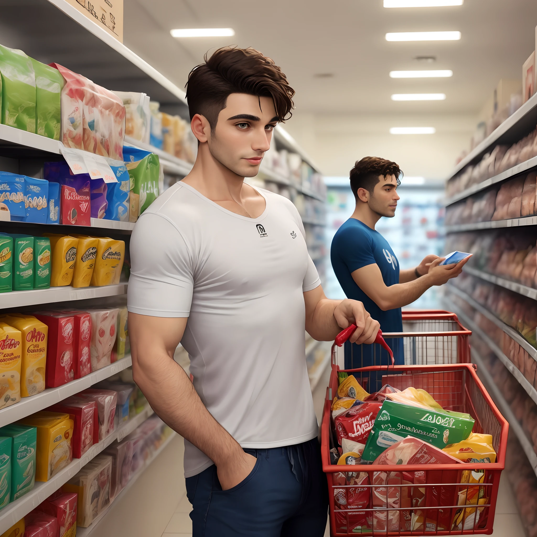 Homem fazendo compras