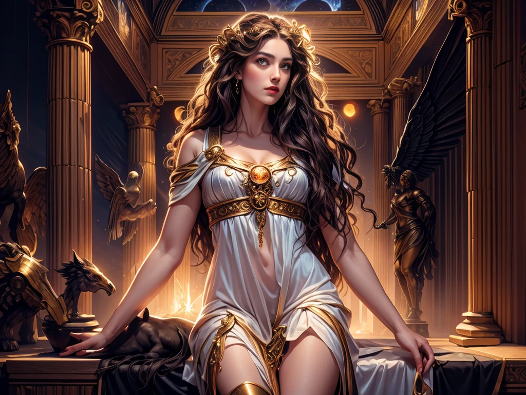 A portrait of a woman in high definition, com cavalo ((um cavalo)), em 8K de um mulher anjo de 18 anos, ((  angel with several majestic wings,)), Deus do Mar, Deus do Oceano, Luthien, arte de deus, Deus da mitologia grega, Deus da Lua, Deus do amor e da paz, deus bonito, Mitologia do Deus da Terra, o deus Eros, Um retrato impressionante de um deus, Frank Kelly Freas, Estilo Karol Bak, ((beautiful face)), Ultra Definition, melhor qualidade, 32k ultra | | | | | | | | | | | | | | | | | | | | | | | | | | , Ultra HD | | | | | | | | | | | | | | | | | | | | | | | | | |