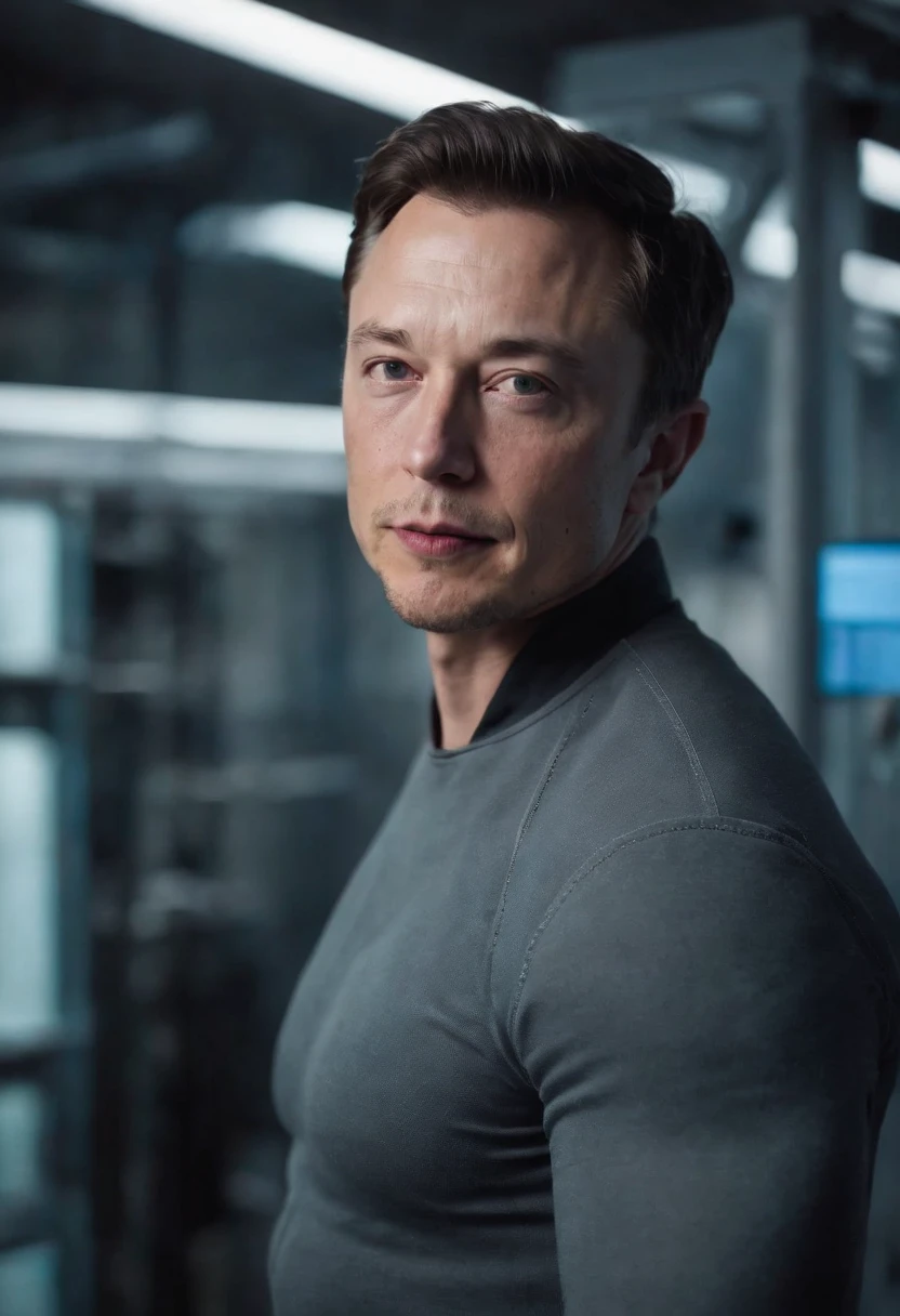 A photo of the character experimenting with time travel in a futuristic laboratory.,original,elon musk