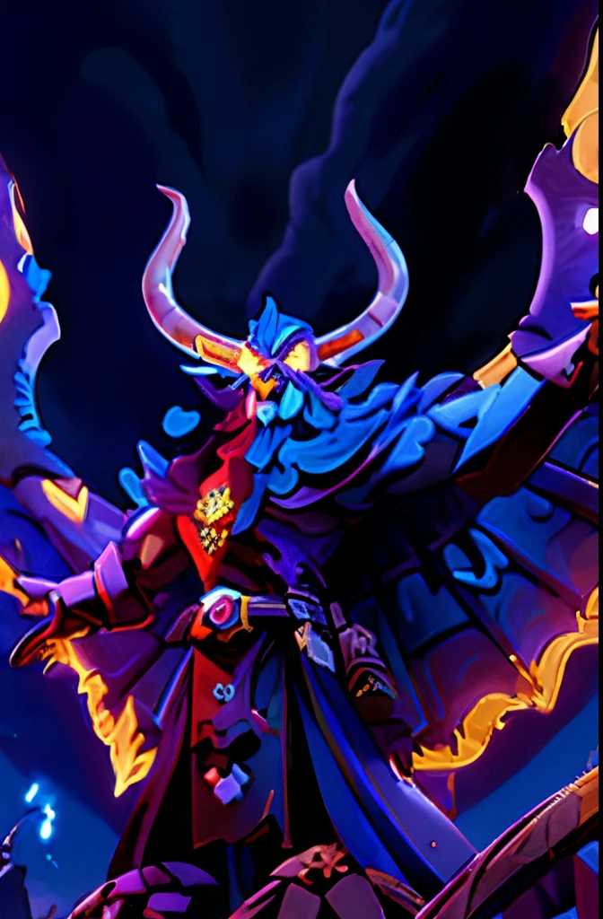 high quality,fantasy artwork,stylized,detailed characters,characters with unique outfits,ornate clothing,detailed demonic faces,sharp features,detailed horns and wings,glowing eyes,dark atmosphere,mysterious background,medieval setting,majestic architecture,vibrant colors,dramatic lighting,magic spells in the air,adventure-filled scene,rpg-style illustration