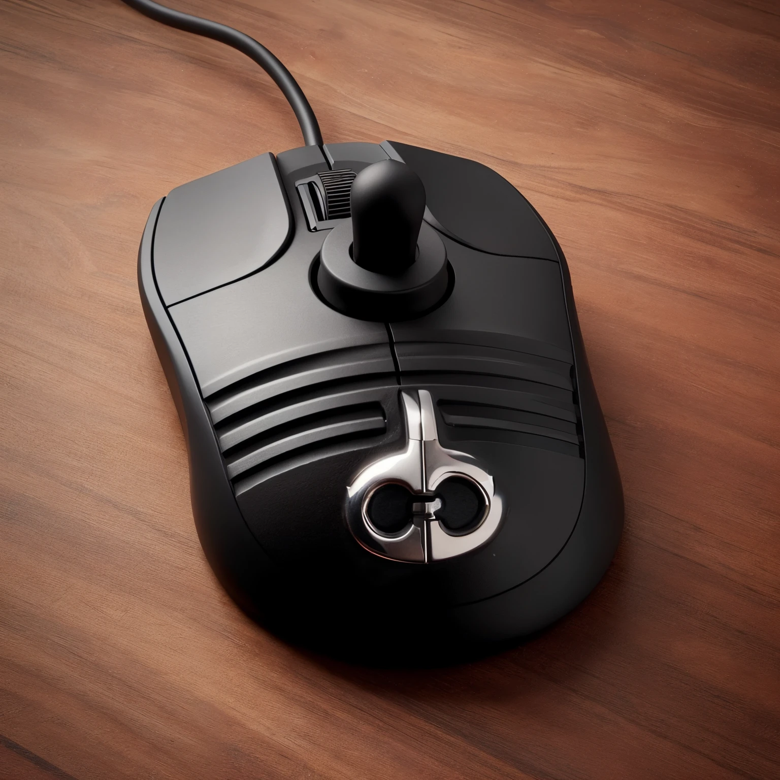Leave the mouse as its color is all black and add some buttons on the side