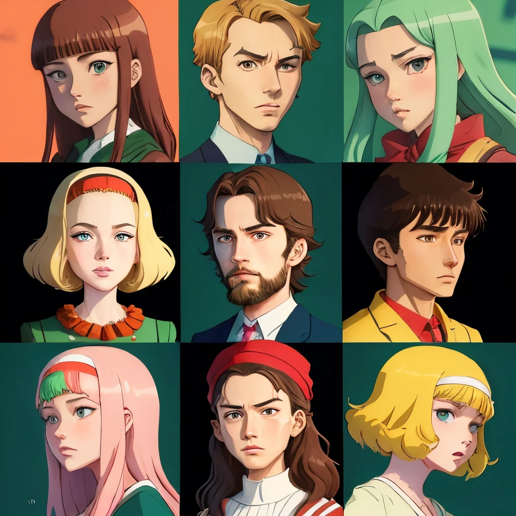 Wes Anderson anime Style