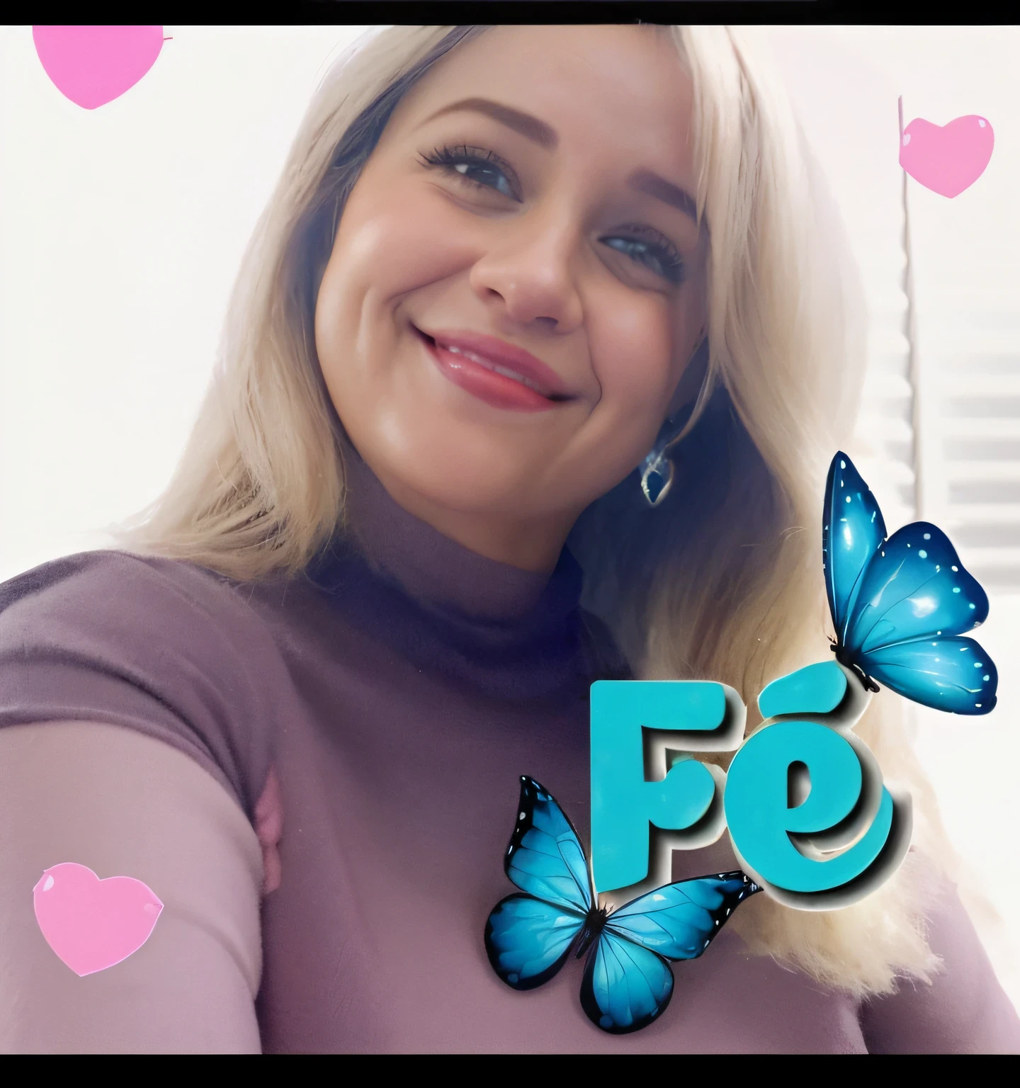 Uma mulher loira estilo disney pixar sorrindo discretamente, alta qualidade, melhor qualidade