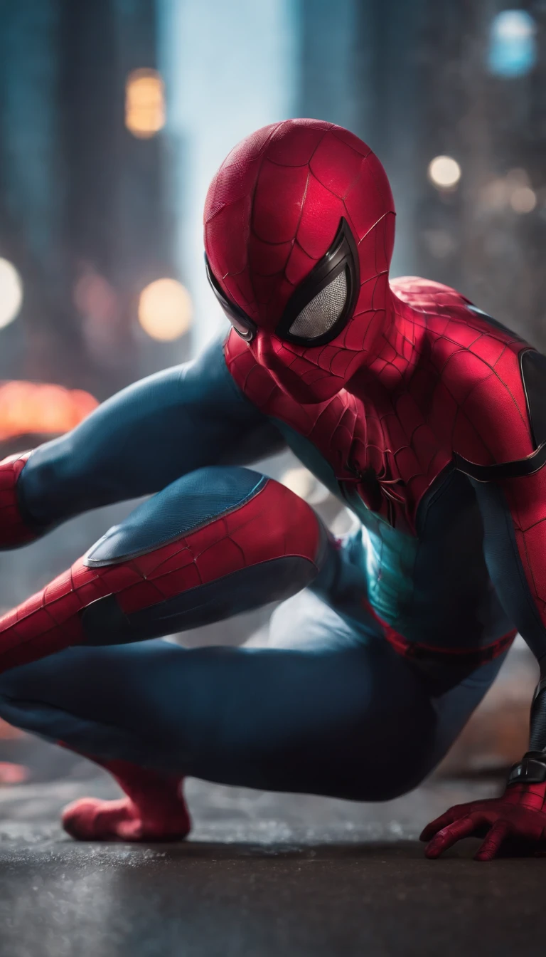 Spider man,Cyberpunk,8k.