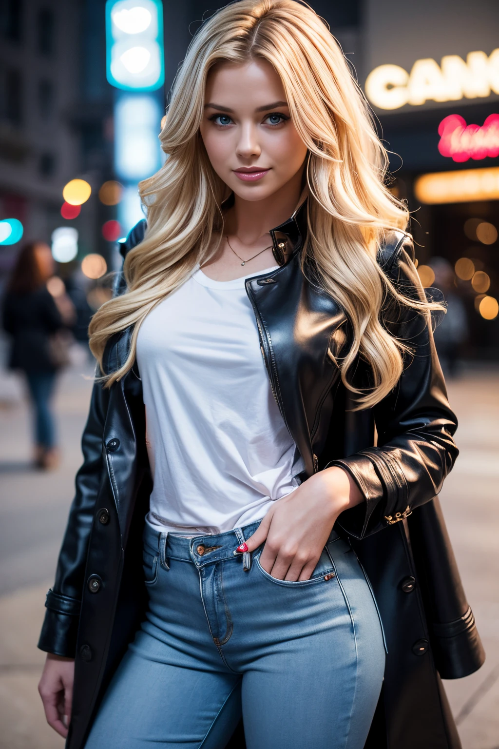 white loose t-shirt