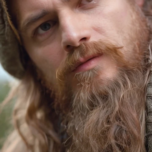 Waifish, dirty, long hair, long beard, dressed in dirty ill-fitting clothes,original,Waifish, dirty, long hair, long beard, dressed in dirty ill-fitting clothes,close up, face
