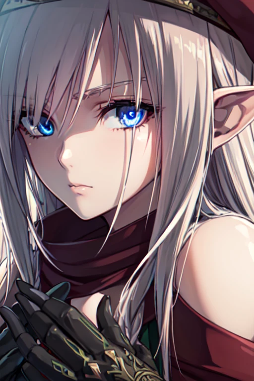 alleyne, alleyne, long hair, blue eyes, blonde hair, braid, pointy ears, elf, side braid,
BREAK gloves, hat, elbow gloves, cape, beret, navel, midriff,
BREAK looking at viewer, full body,
BREAK outdoors, nature,
BREAK (masterpiece:1.2), best quality, high resolution, unity 8k wallpaper, (illustration:0.8), (beautiful detailed eyes:1.6), extremely detailed face, perfect lighting, extremely detailed CG, (perfect hands, perfect anatomy),